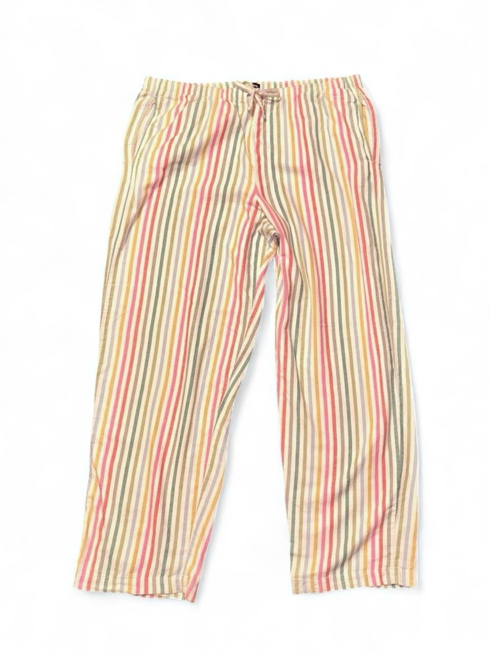 Gap Happy Stripe Perfect Flannel Pants Pajama Cozy Women’s XL T Extra Large Tall